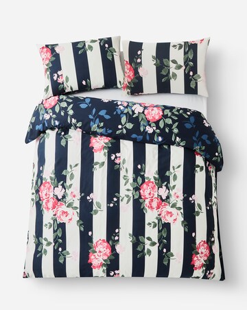 Joanna Hope Ascott Floral Stripe Duvet Cover Set