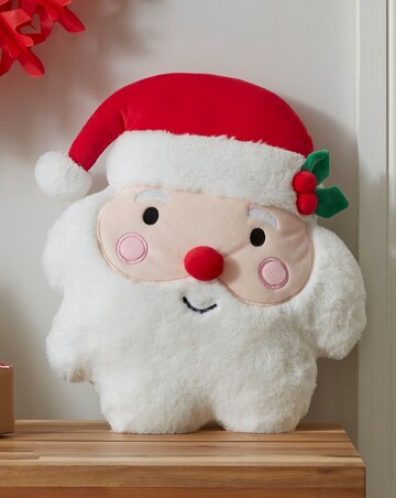 Catherine Lansfield Santa 3D Shaped Cushion