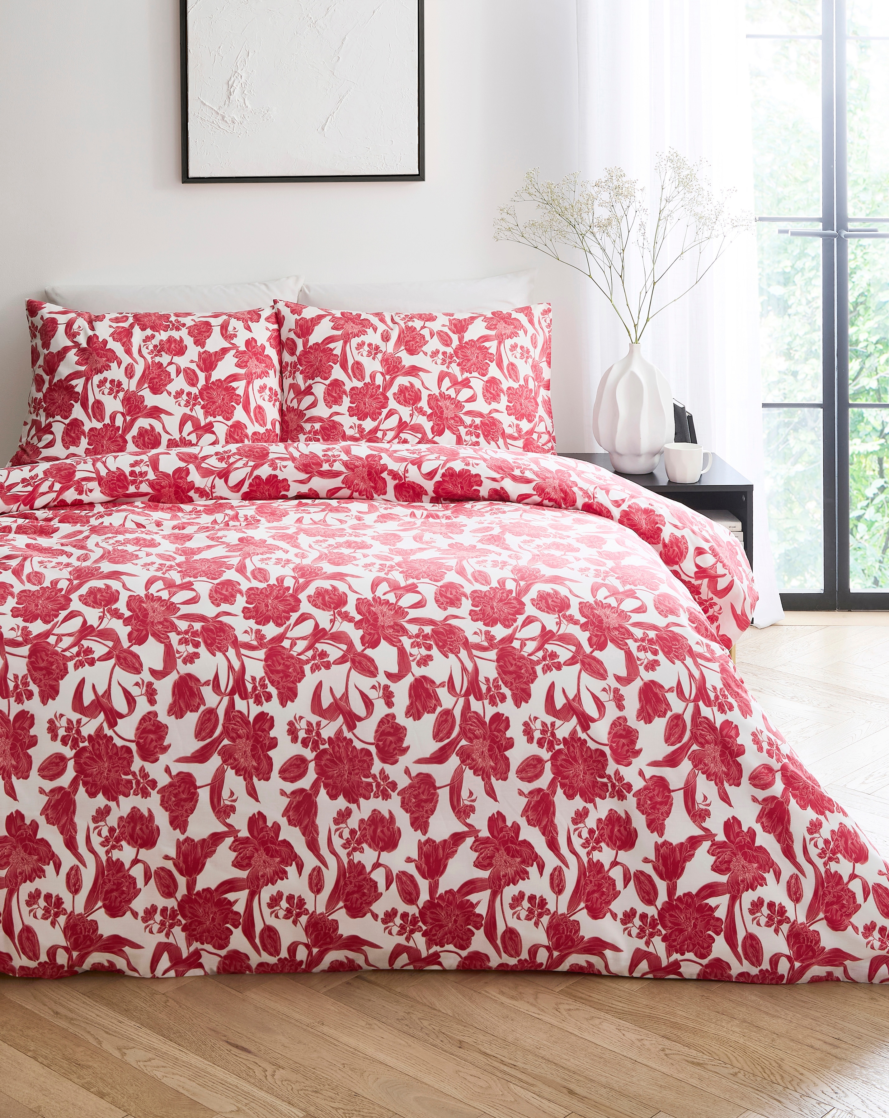 Odette Floral Cotton Blend Duvet Set