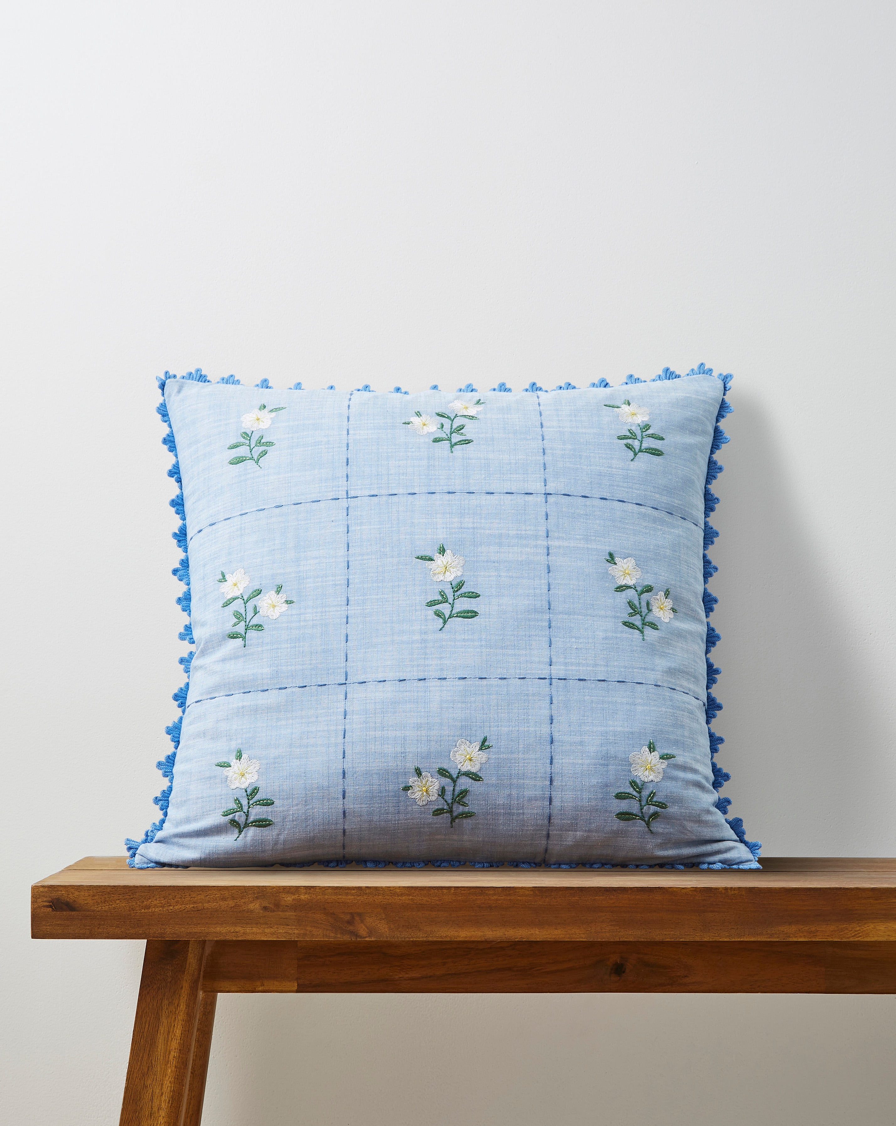 Julipa Amelia Floral Tiles Cushion