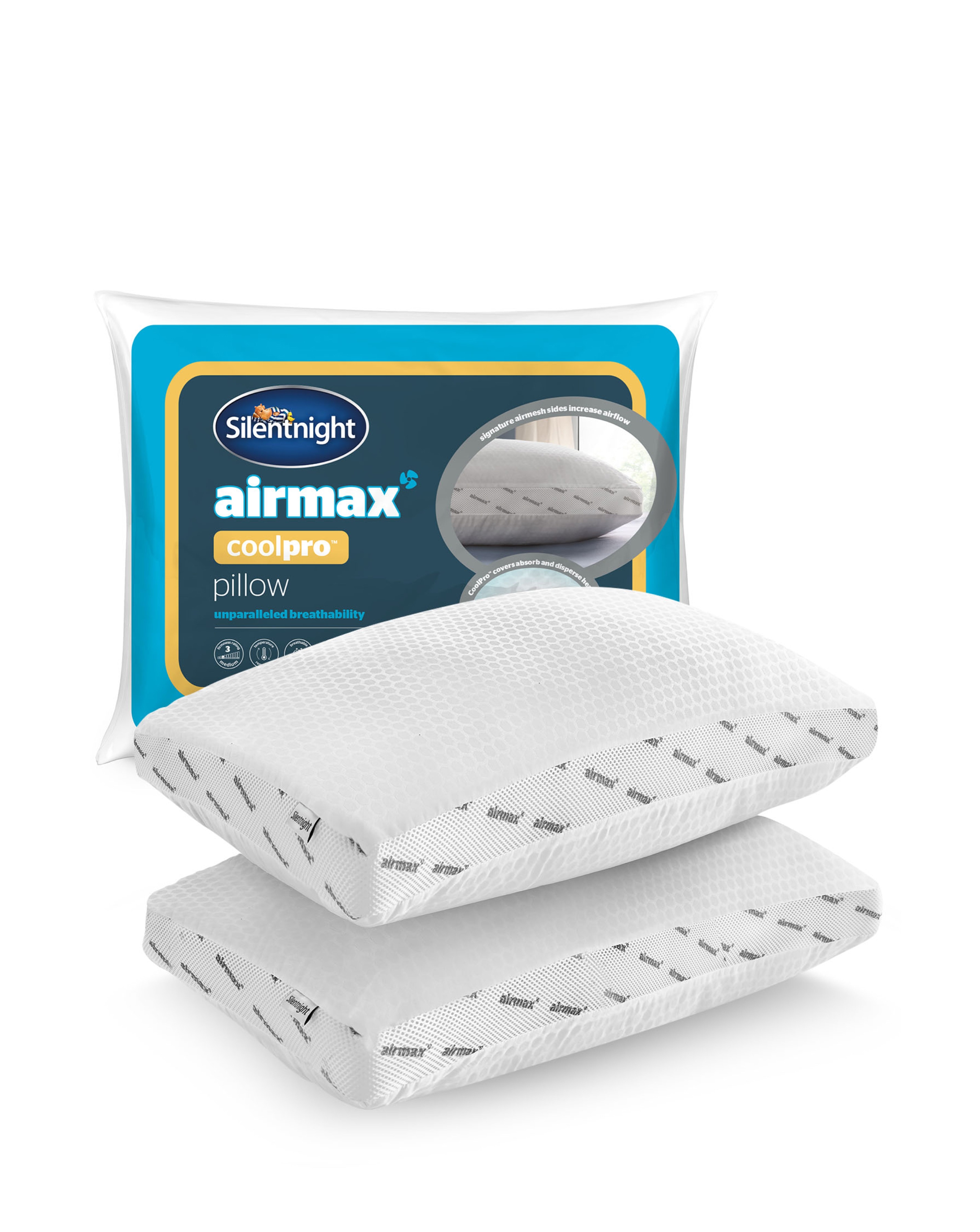 New In - Silentnight Airmax 2PCK Cool Pro Pillow