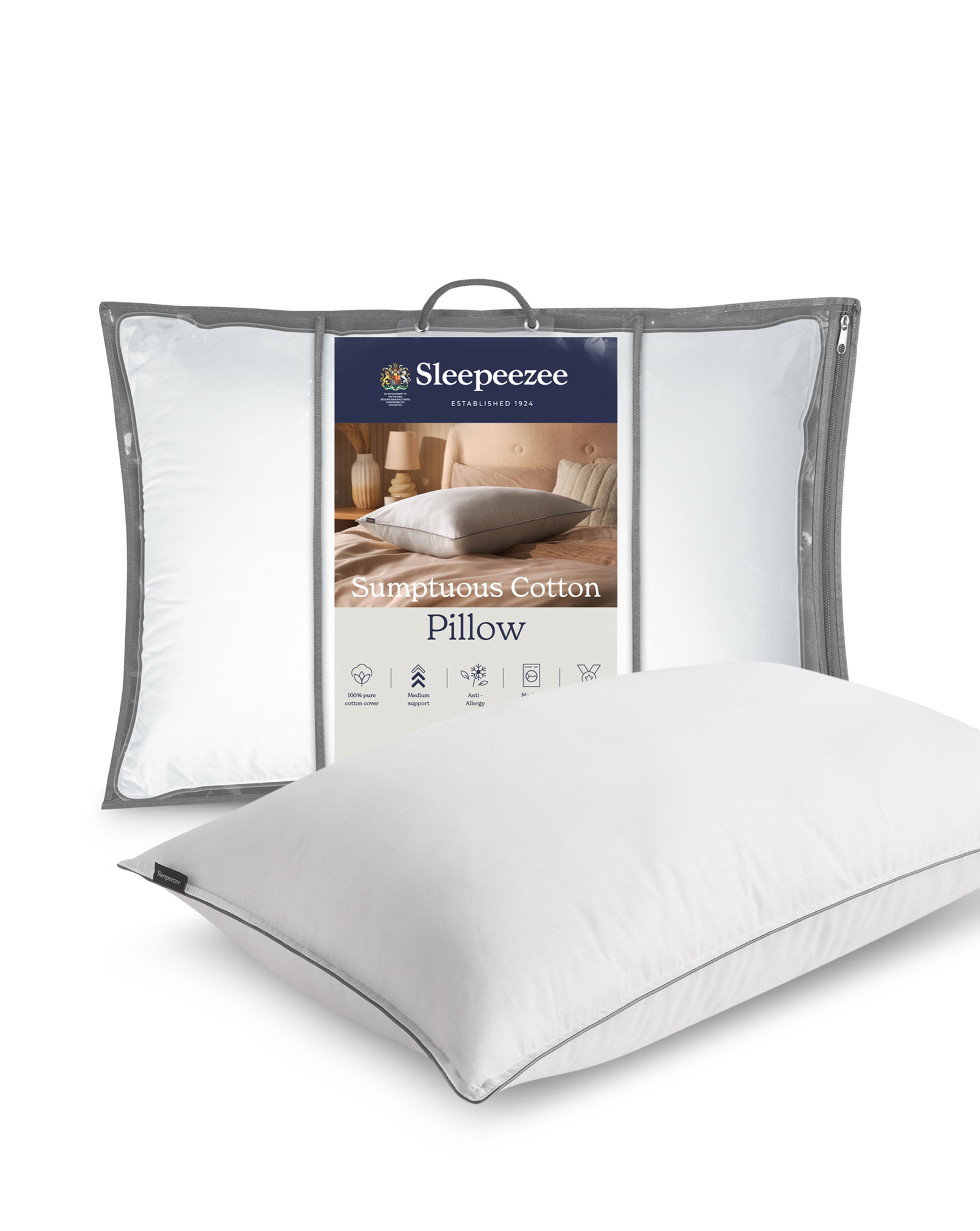 New In - Sleepeezee Sumptuous Cotton Pillow