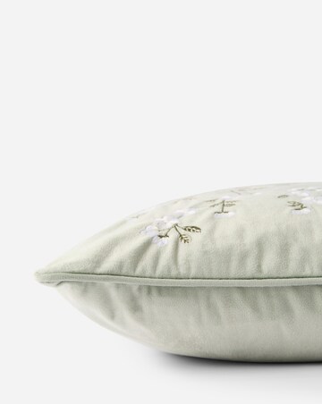 Cherry Blossom Embroidered Cushion