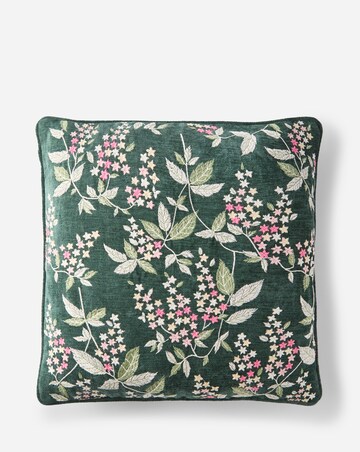 Embroidered Floral Blossoms Cushion