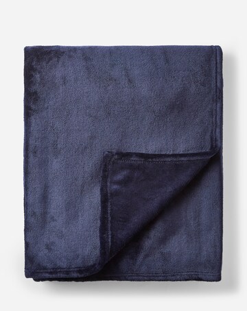 Plush Fleece Throw - Navy