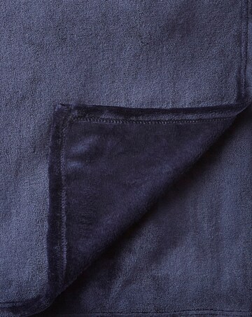 Plush Fleece Throw - Navy