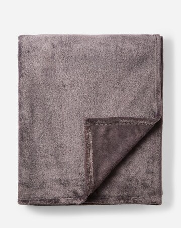 Plush Fleece Throw - Charcoal