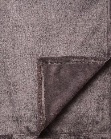 Plush Fleece Throw - Charcoal
