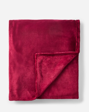 Plush Fleece Throw - Red