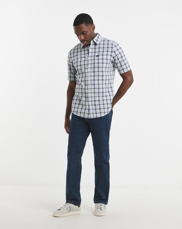 Wrangler Short Sleeve 1 Pocket Shirt - Blue