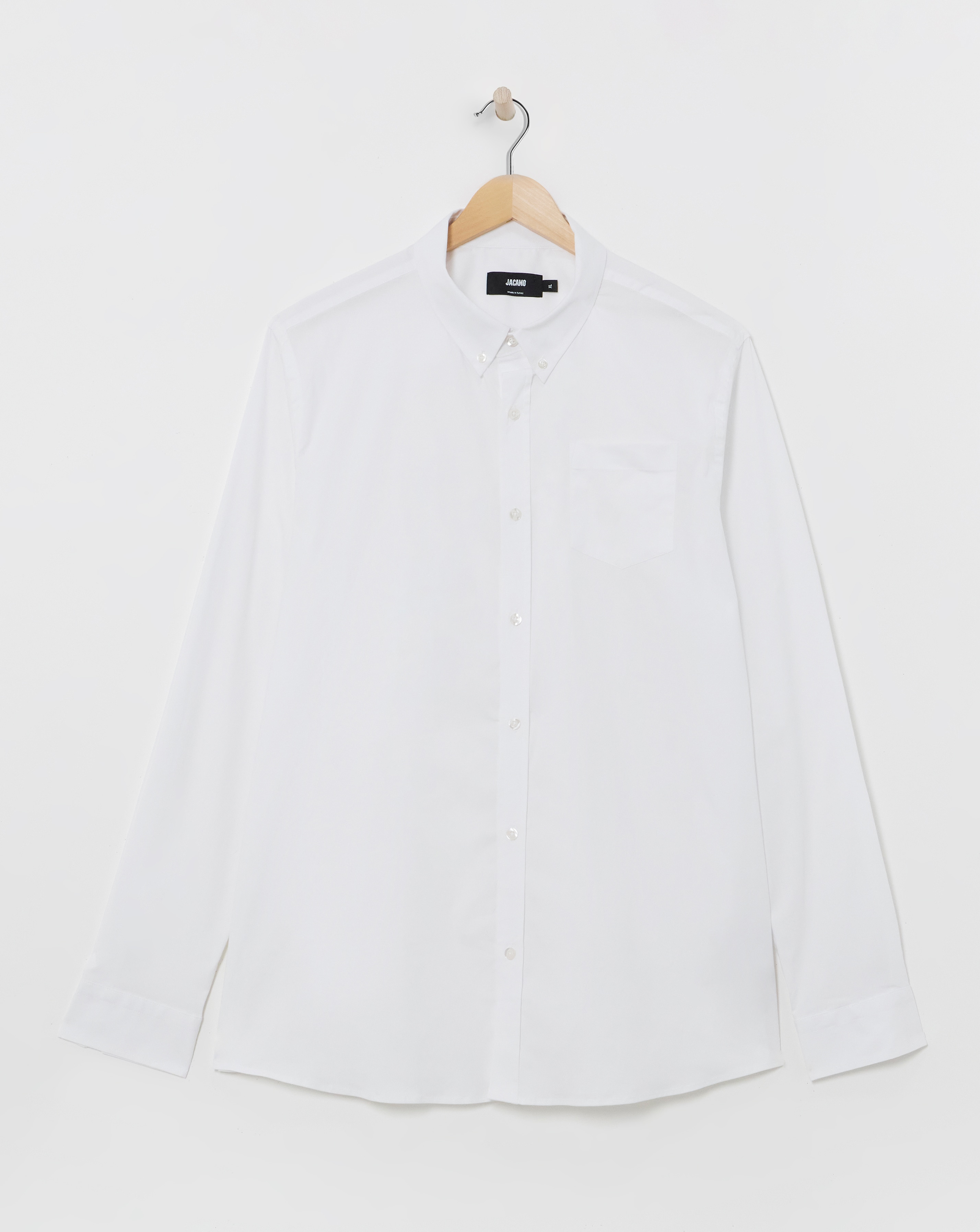 Long Sleeve Button Down Poplin Shirt