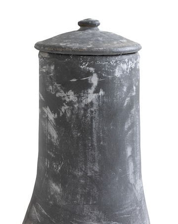Charles Bentley Light Grey Clay Chiminea