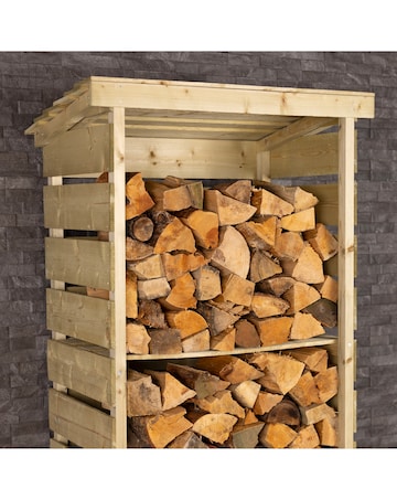 Charles Bentley FSC Wooden Tall Single Log Store
