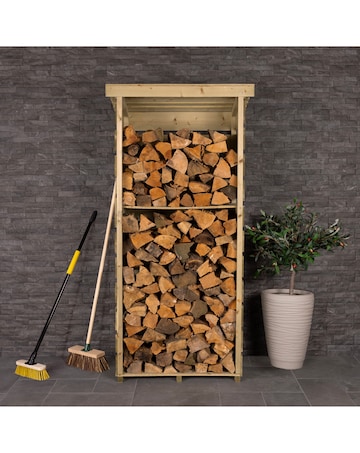 Charles Bentley FSC Wooden Tall Single Log Store