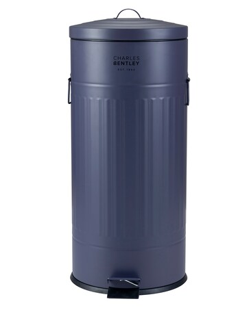 Charles Bentley 30L Round Retro Kitchen Pedal Bin