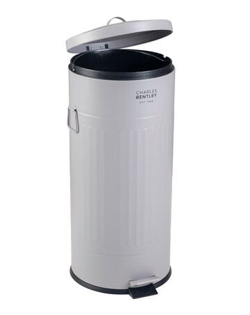 Charles Bentley 30L Round Retro Kitchen Pedal Bin