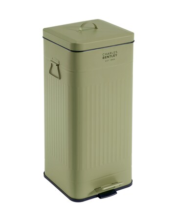 30L Square Retro Kitchen Pedal Bin