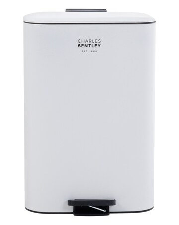 Charles Bentley 30L Slimline Rectangular Kitchen Pedal Bin