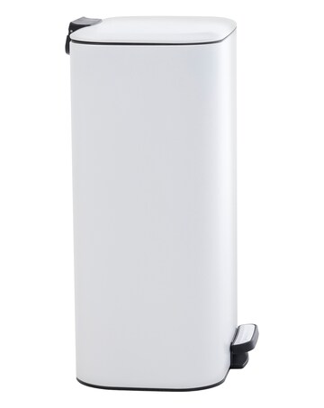 Charles Bentley 30L Slimline Rectangular Kitchen Pedal Bin
