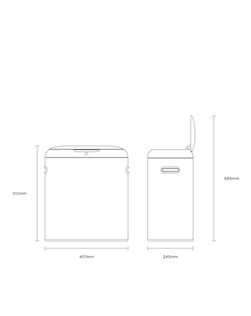 Charles Bentley 40 Litre Sensor Bin