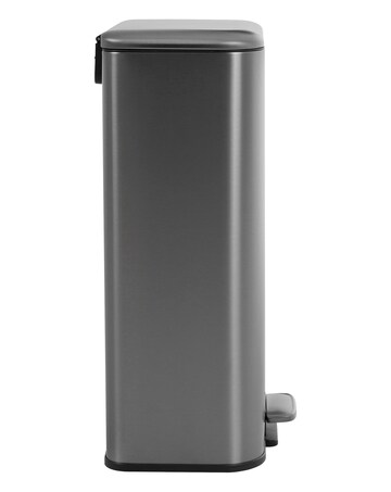 30L Slimline Rectangular Kitchen Pedal Bin