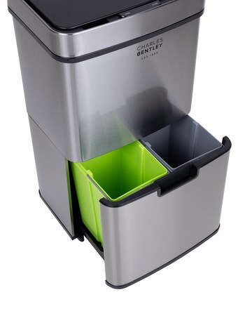 Charles Bentley Triple Compartment 62L Sensor Bin