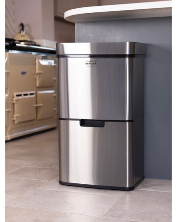 Charles Bentley Triple Compartment 62L Sensor Bin