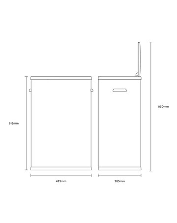 Charles Bentley 55L Sensor Bin