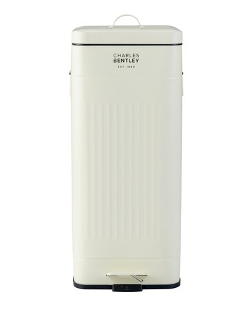 Charles Bentley 30L Square Retro Kitchen Pedal Bin