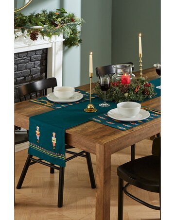 Catherine Lansfield Christmas Nutcracker Cotton Dining Placemat 4 Pack