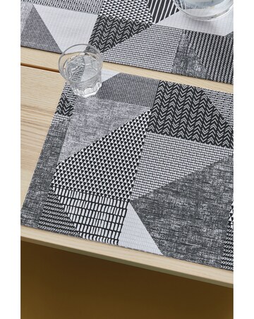 Catherine Lansfield Larsson Geo Cotton Dining Placemat Pair