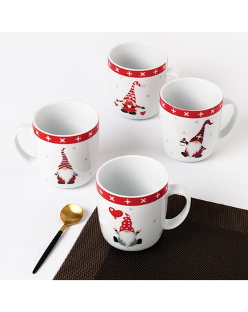 4pk Nordic Gnome Mugs