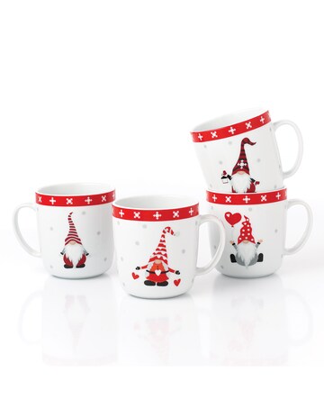 4pk Nordic Gnome Mugs