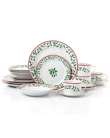 20pc Holly Dinner Set