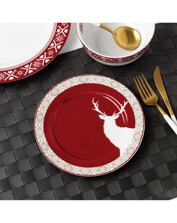 12pc Nordic Reindeer Dinner Set