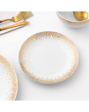 12pc Gold Sparkle Dinner Set