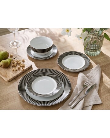 12pc Belmont Black Stripe DESIGN