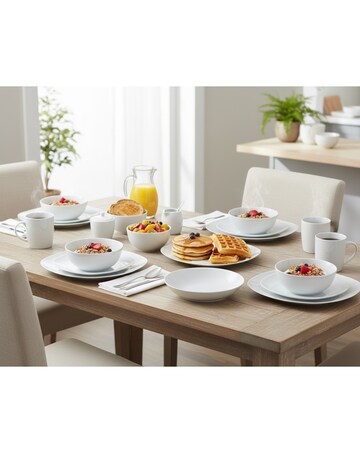 30pc Everyday White Dinner Set