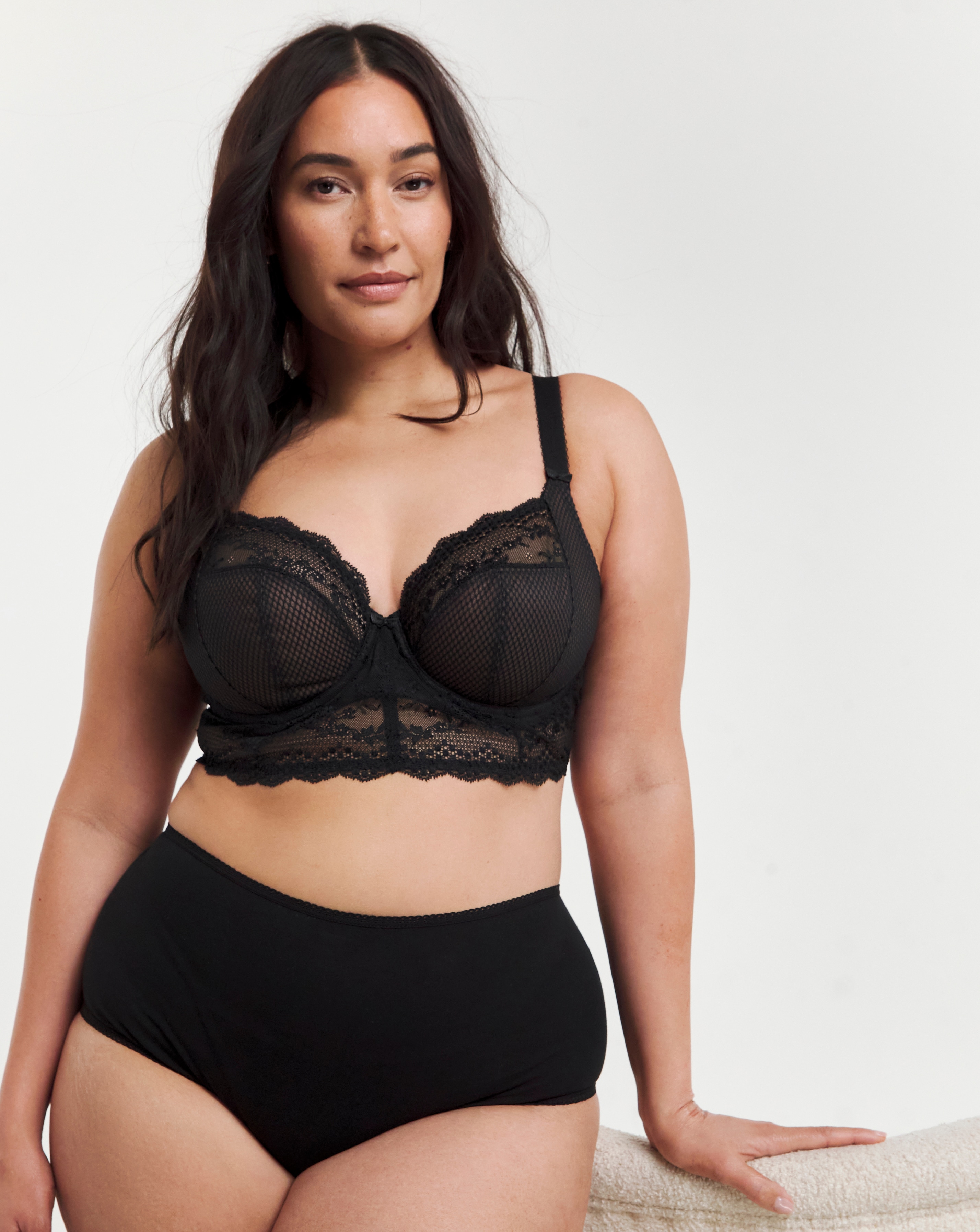 Elomi Charley Wired Longline Bra Black