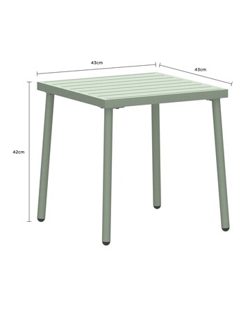 Charles Bentley Porto Relaxing Green Stripe Bistro Set