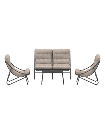 Charles Bentley Porto Relaxing 4 Seater Lounge Set