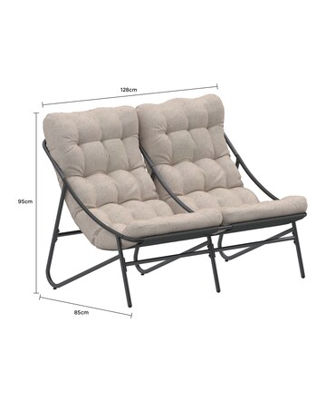 Charles Bentley Porto Relaxing 4 Seater Lounge Set