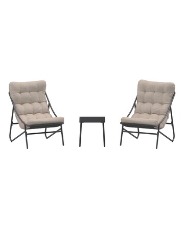 Charles Bentley Porto Relaxing 3 Piece Bistro Set