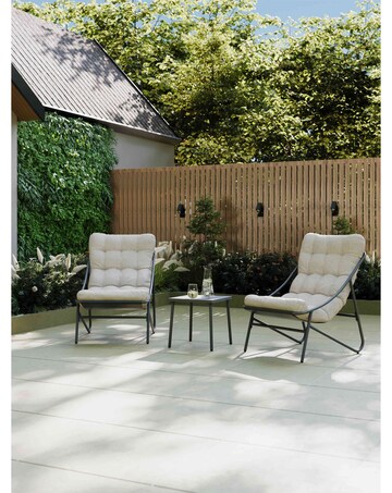 Charles Bentley Porto Relaxing 3 Piece Bistro Set