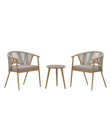 Charles Bentley Almada Rope Weave Bistro Set