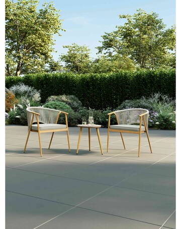 Charles Bentley Almada Rope Weave Bistro Set