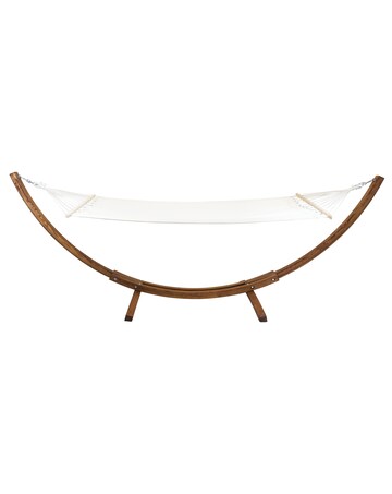 Charles Bentley Garden Hammock With Wooden Arc Stand One Person