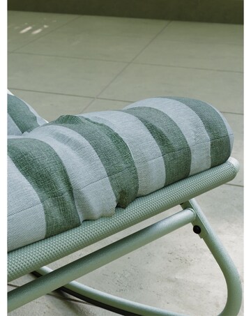 Charles Bentley Porto Relaxing Green Stripe Rocking Chair