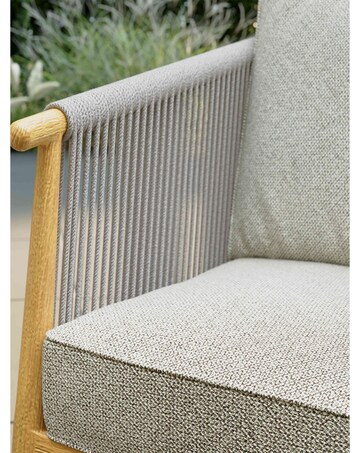 Charles Bentley Almada Rope Weave 4-5 Seater Corner Lounge Set