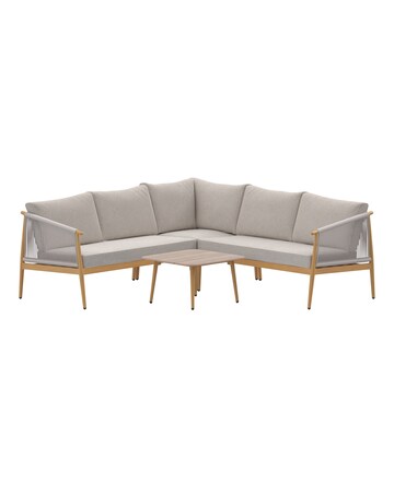 Charles Bentley Almada Rope Weave 4-5 Seater Corner Lounge Set